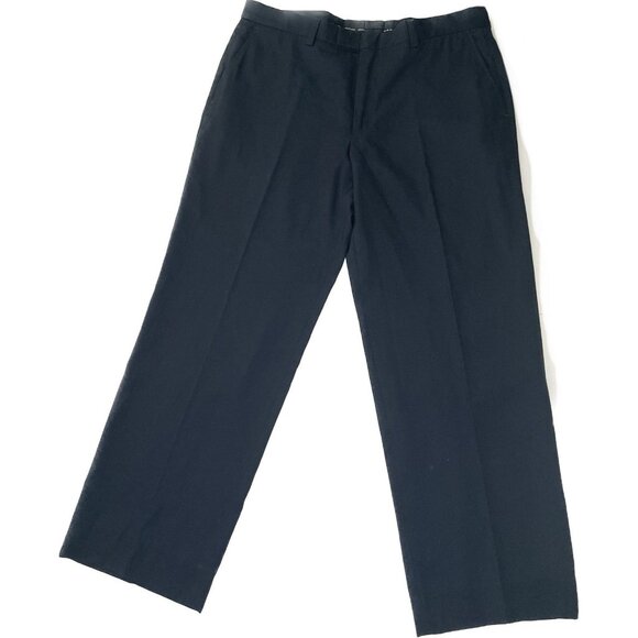 Ermenegildo Zegna Dress Pants Men's Lyocell Cotton Blend Navy Blue 38x30 - Picture 1 of 8